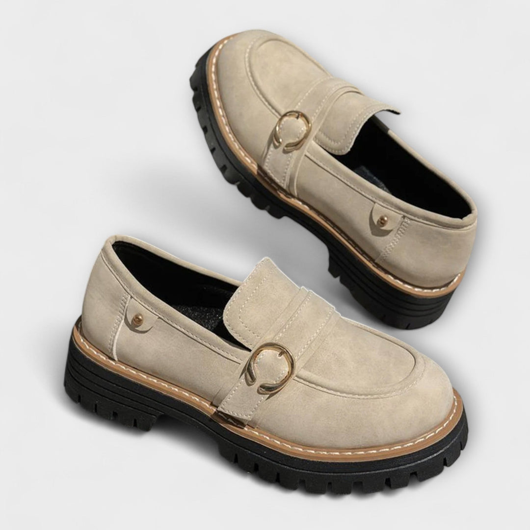 Women's Everyday Moccasins with Round Toe - Casual Comfort