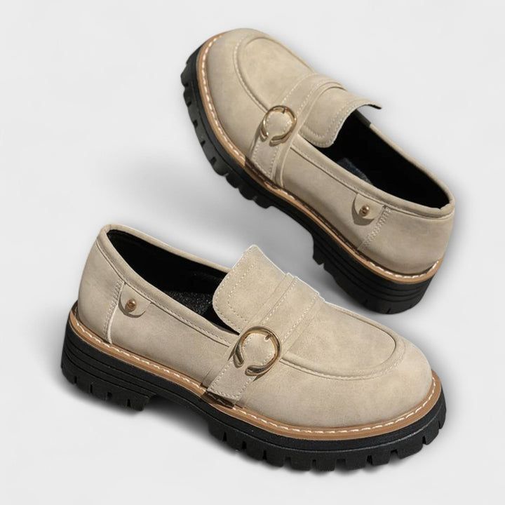 Women's Everyday Moccasins with Round Toe - Casual Comfort