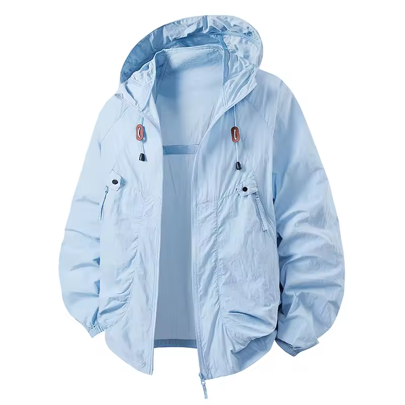 Women's Waterproof Windbreaker Jacket with Adjustable Hood