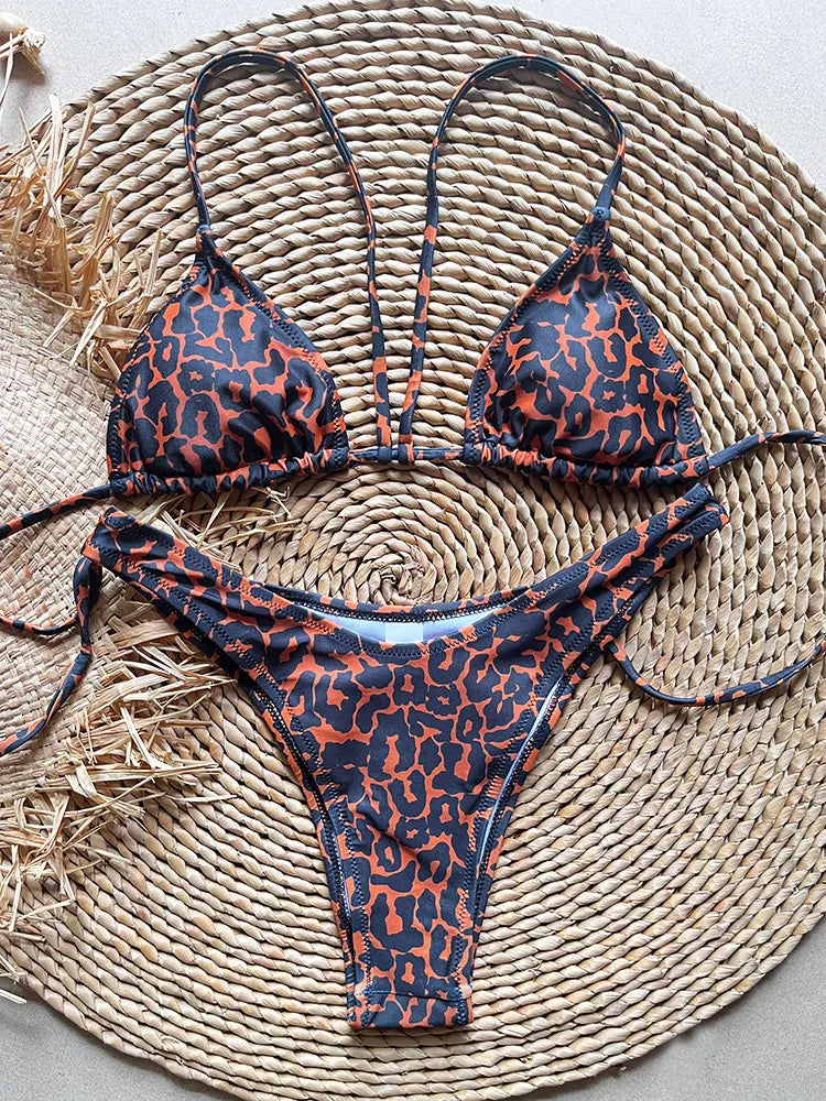 Women's Floral Brazilian Bikini - Effortless Beach Style & Comfort