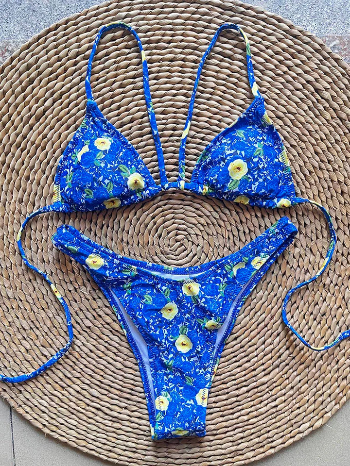 Women's Floral Brazilian Bikini - Effortless Beach Style & Comfort