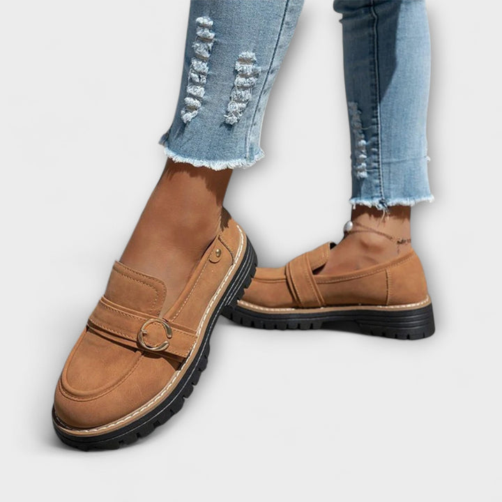 Women's Everyday Moccasins with Round Toe - Casual Comfort