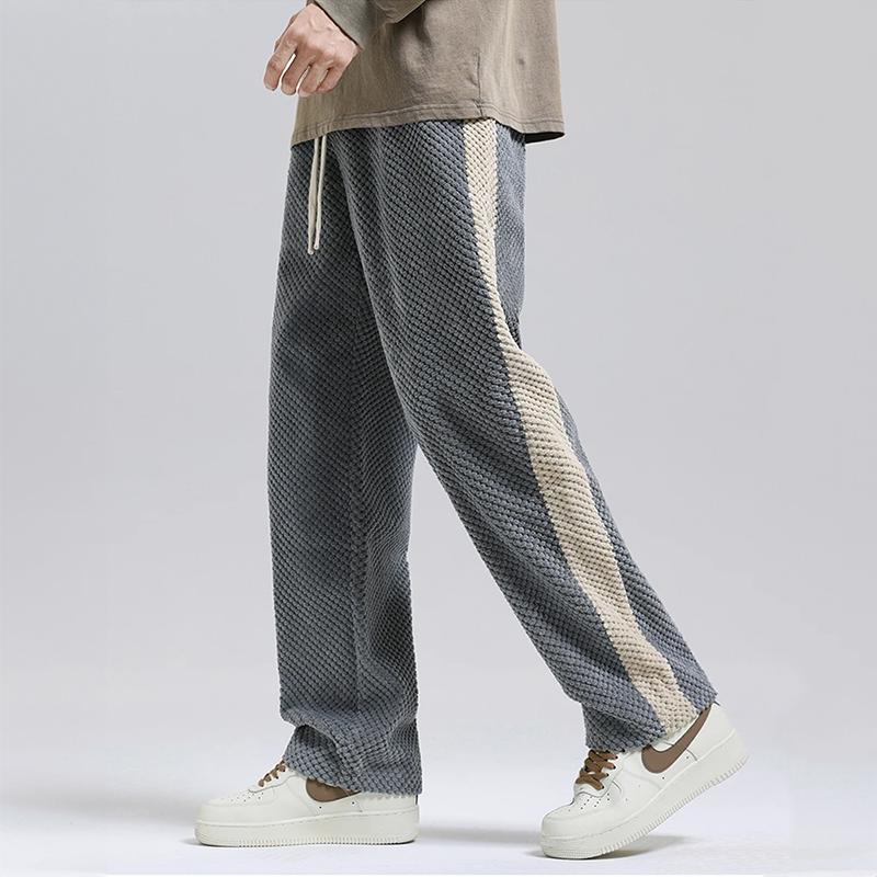 Men's Waffle Corduroy Joggers – Textured Casual Comfort