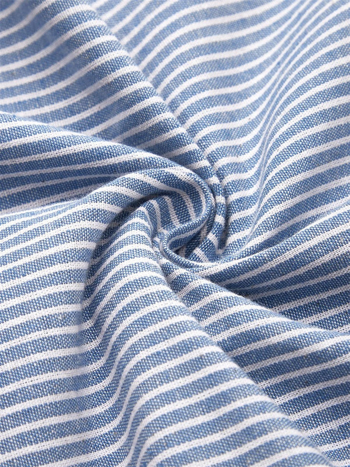 Women's Striped Midi Dress - Effortless Warm-Weather Style