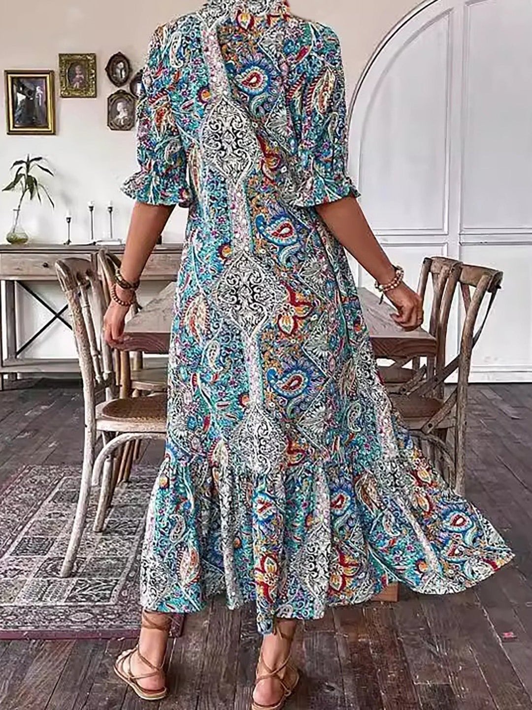 Women's Boho Grace Cotton Dress - Breezy Summer Style