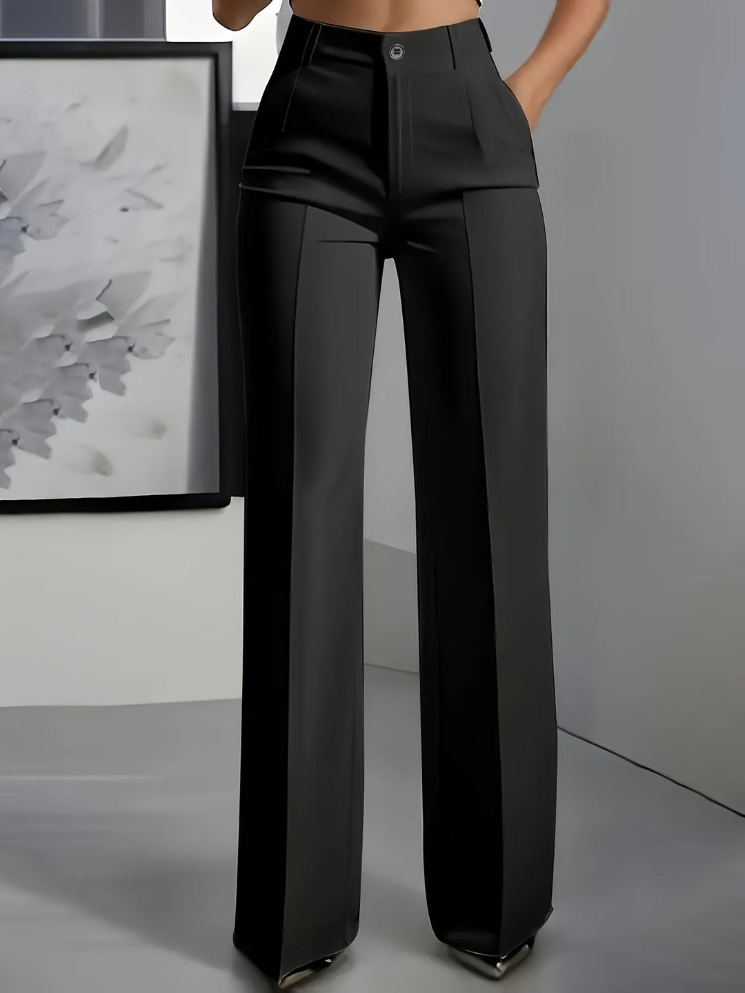 Women's Wide-Leg Tailored Pants - Effortless Elegance