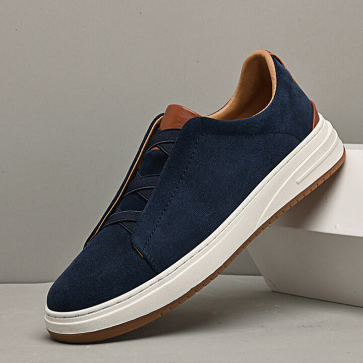 Men's Suede Slip-On Sneakers – Cushioned Everyday Trainers