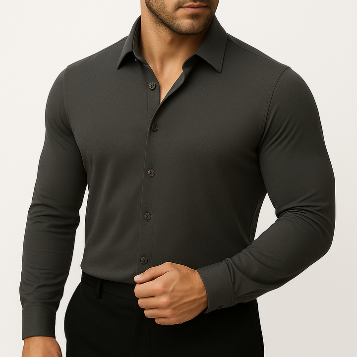 Men's Stretch Dress Shirt - Comfortable & Polished