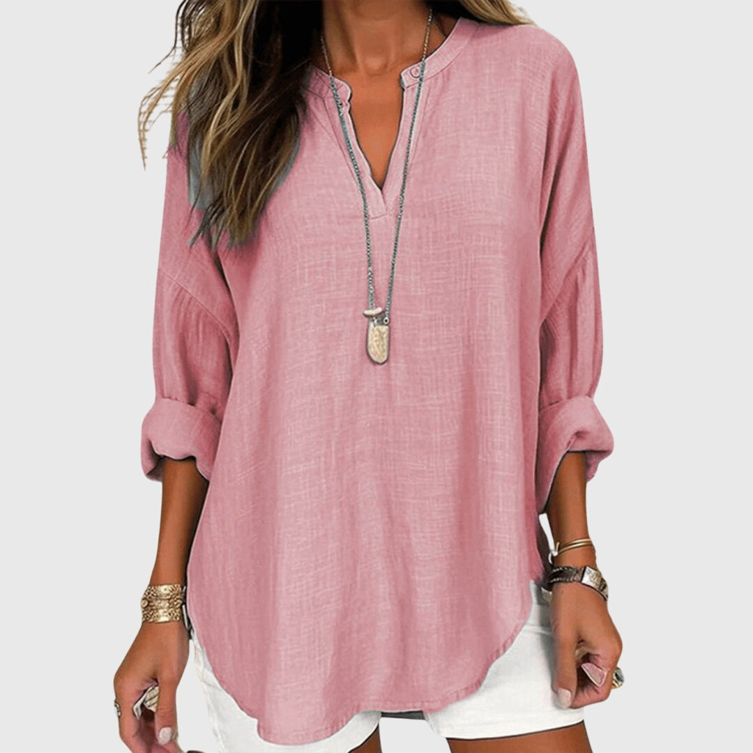Women's Colette Flowy Elegant Beach Shirt - Effortless Beach Style