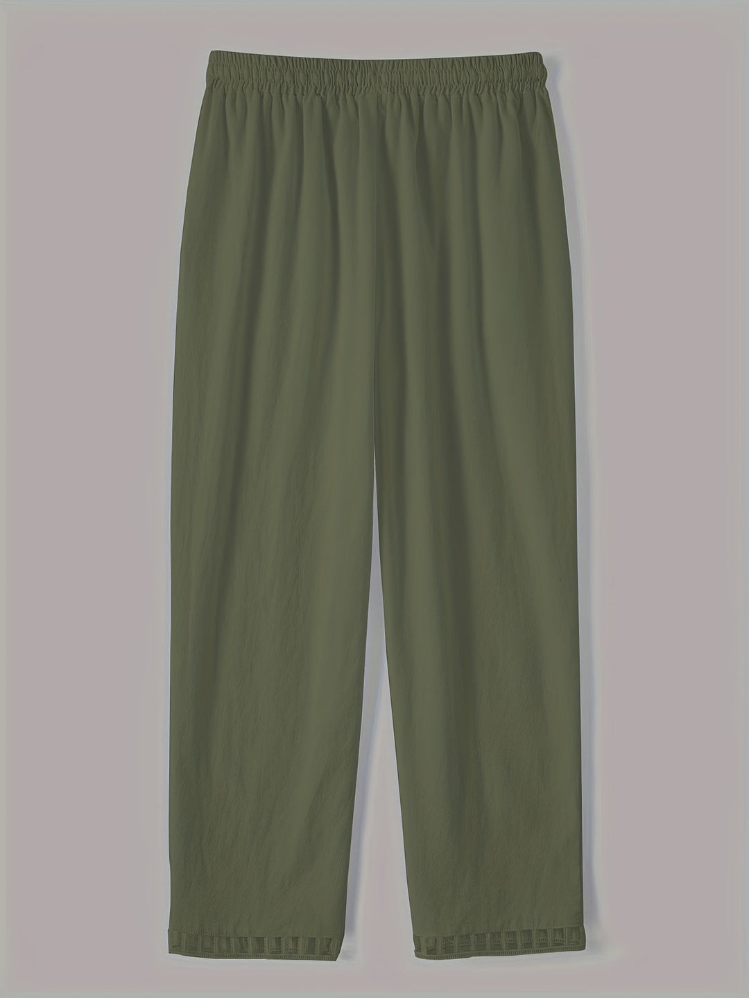 Women's Relaxed Contrast Trim Cropped Pants - Breezy Spring Style
