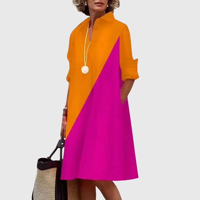 Women's Elegant Dress with Pockets - Everyday Chic