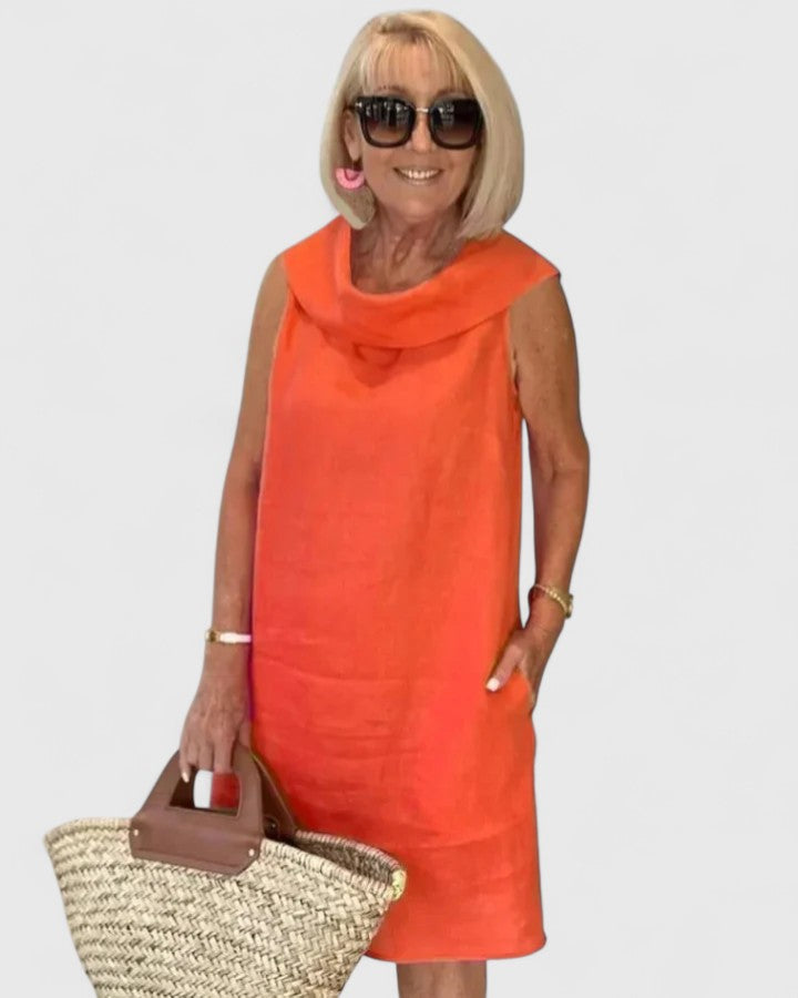Women's Kim Straight Cut Dress - Elegant Everyday Layer-Friendly Style