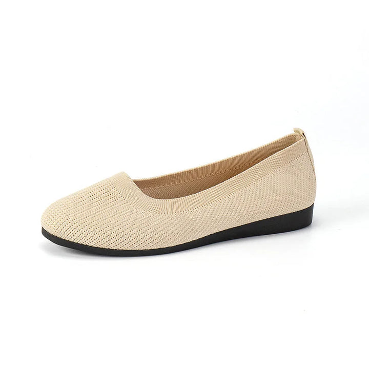 Women's Comfy Knit Ballet Flats - Everyday Elegance