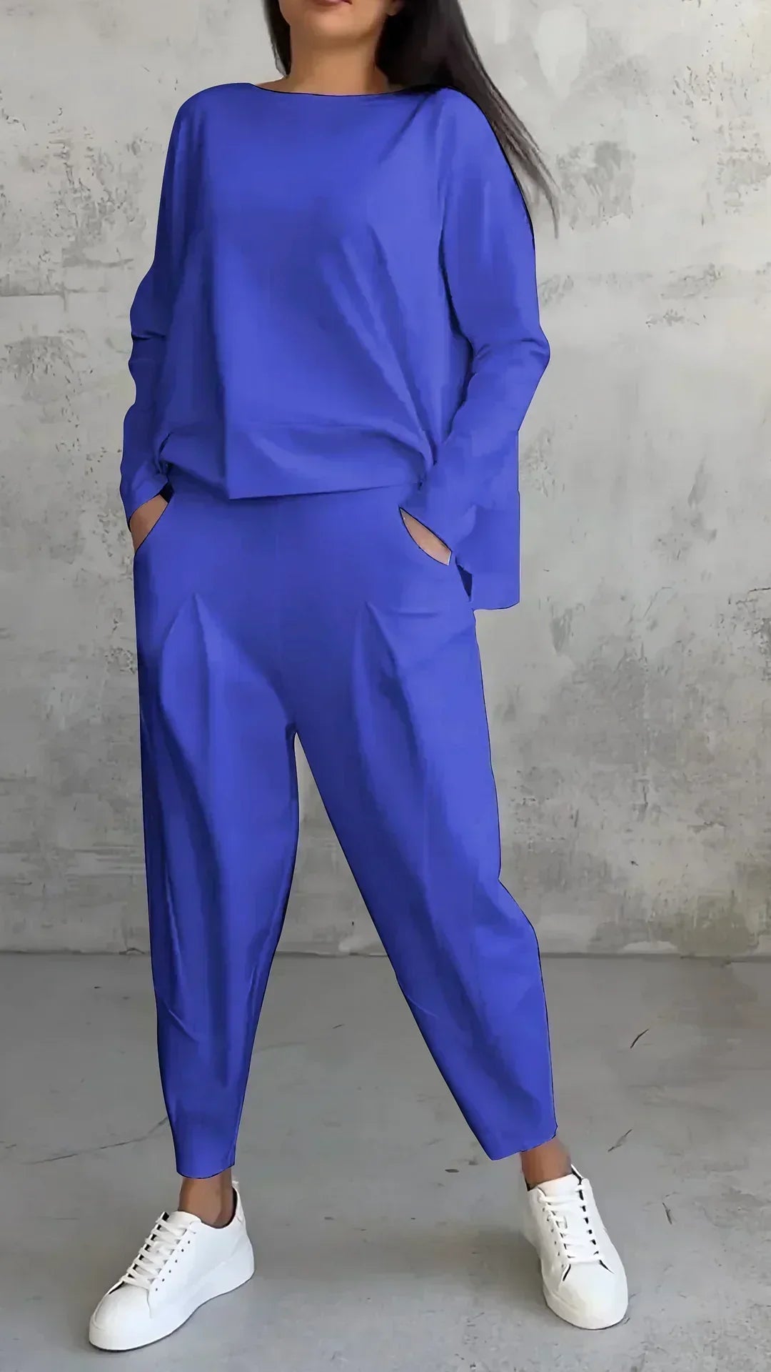 Women's Tailored Two-Piece Set - Effortless Style & Comfort