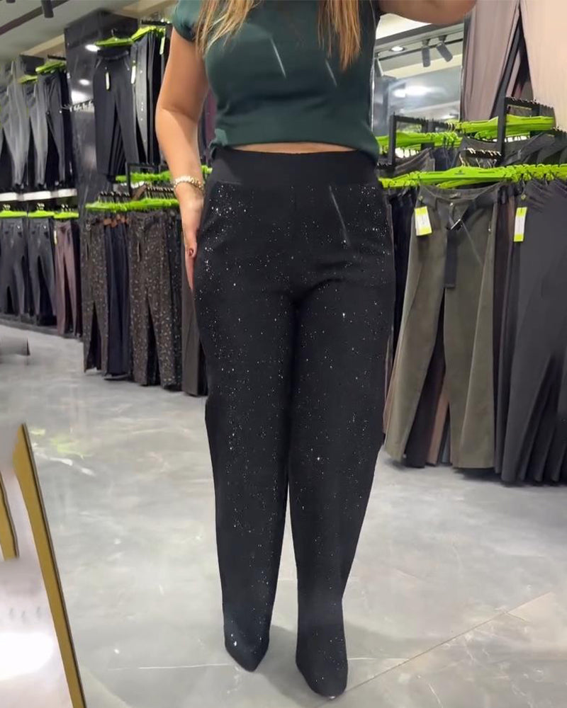 Women's Chic Wide Leg Pants - Effortlessly Trendy Casual Style