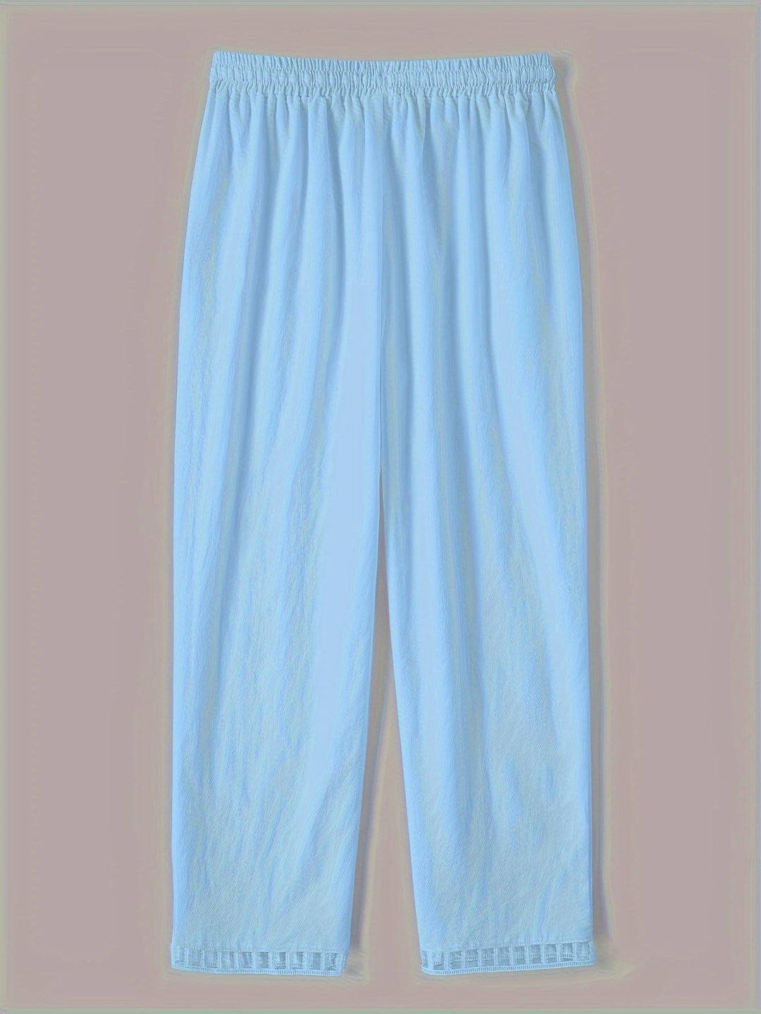 Women's Relaxed Contrast Trim Cropped Pants - Breezy Spring Style
