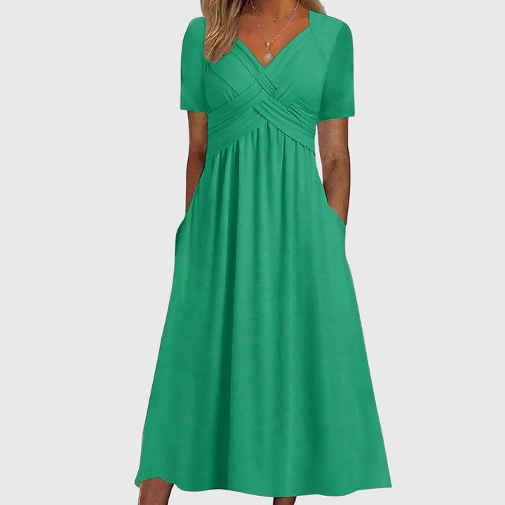 Women's Midi Dress with Tummy Control - Effortless Elegance