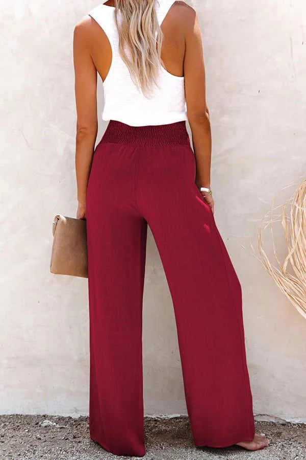 Women's High-Waist Relaxed Trousers - Everyday Chic Comfort