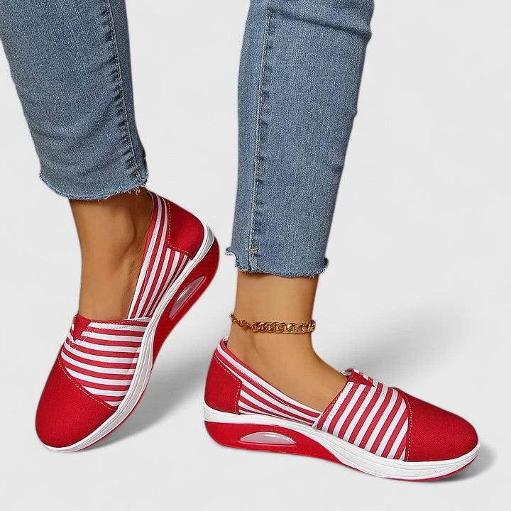 Women's Colette Striped Slip-On Sneakers - Everyday Comfort