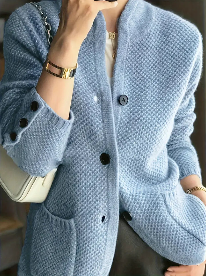 Women's Textured Knit Cardigan - Cozy Everyday Layering