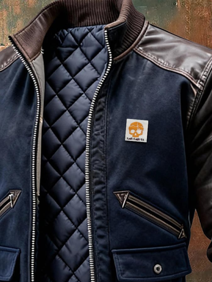 Men's Quilted Casual Jacket - Lightweight Insulation for Cool Days