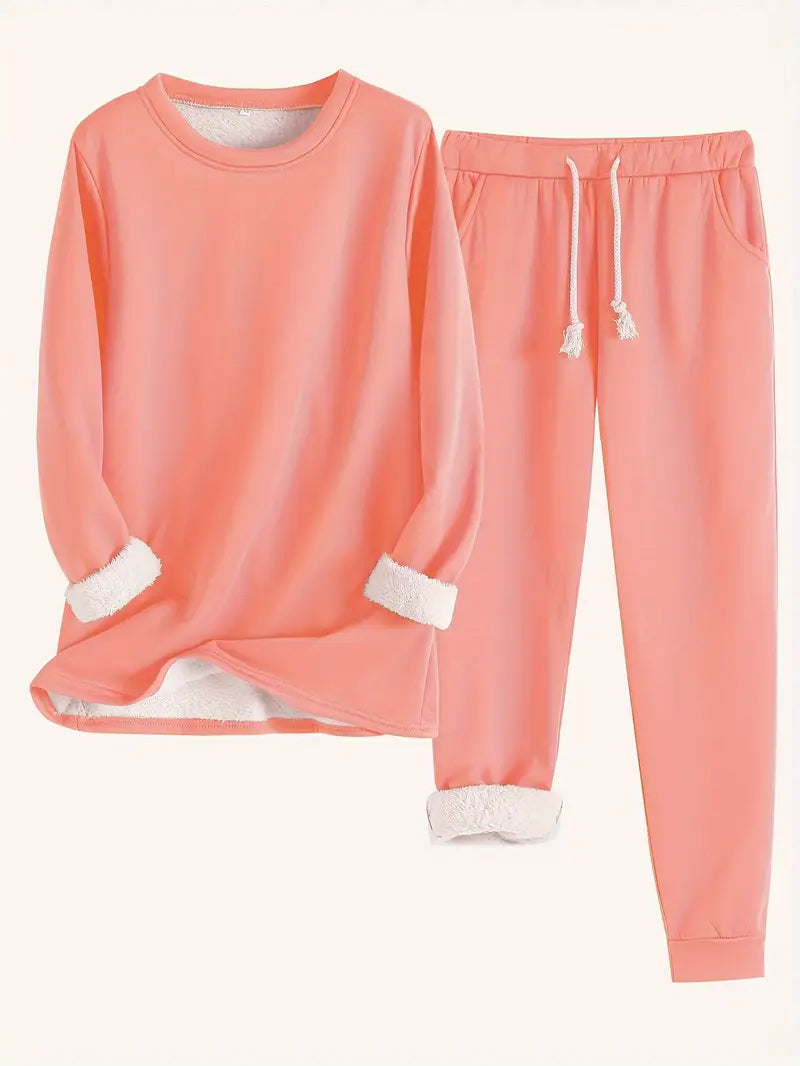 Women's Riley Cozy Fleece-Lined Lounge Set - All-Day Comfort