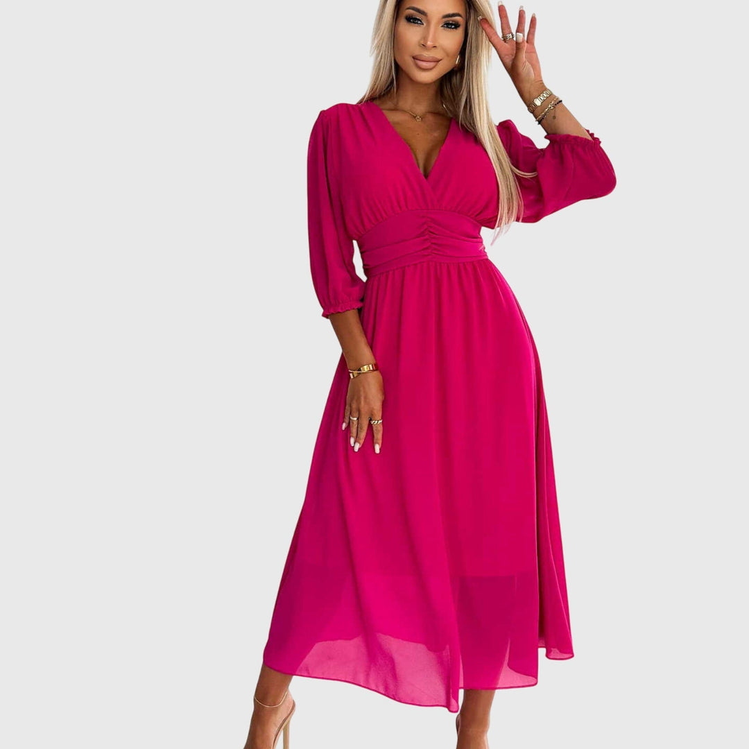 Women's Aria Lightweight Silky Chiffon Dress - Effortless Elegance