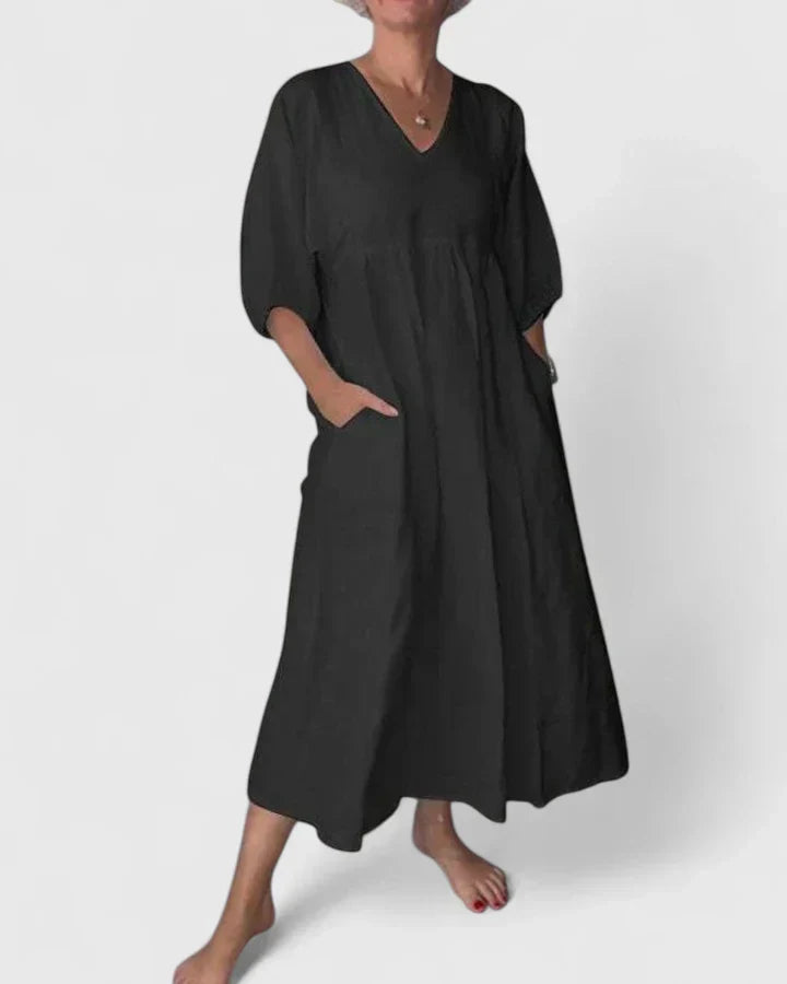 Women's Elegant Sweetheart Maxi Dress - Lightweight Summer Style