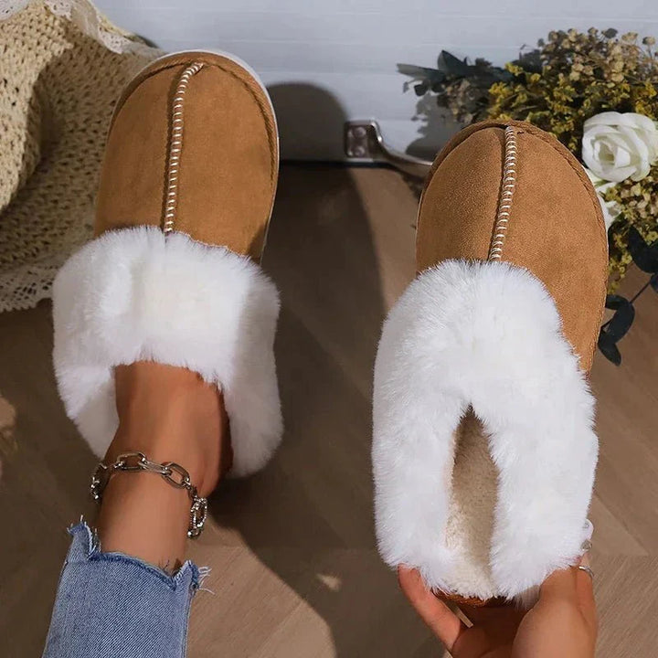 Women's Hailey Fur-Lined House Slippers - Cozy Warmth