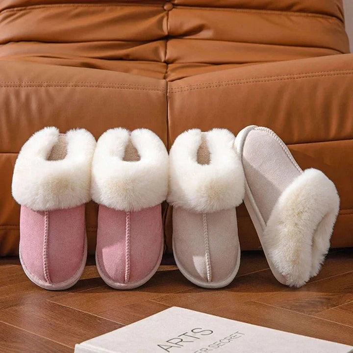 Women's Hailey Fur-Lined House Slippers - Cozy Warmth