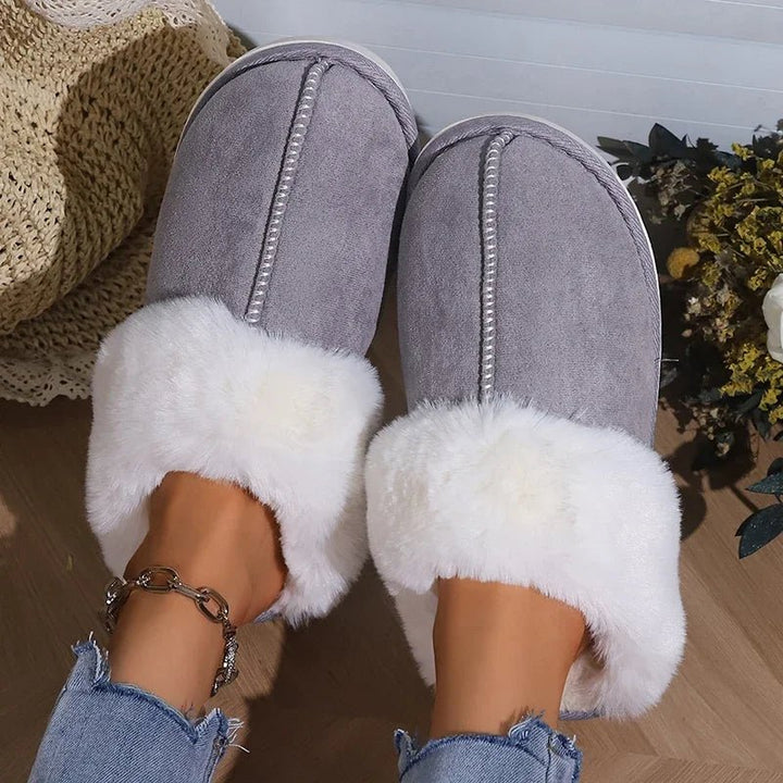 Women's Hailey Fur-Lined House Slippers - Cozy Warmth