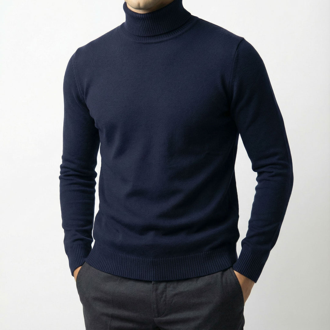 Men's Merino Wool Turtleneck Jumper – Warm Winter Knit