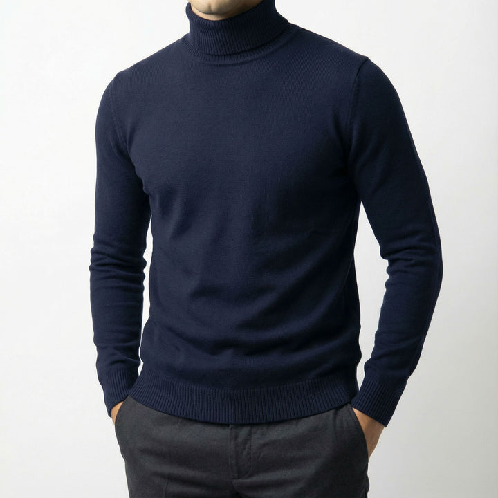 Men's Merino Wool Turtleneck Jumper – Warm Winter Knit