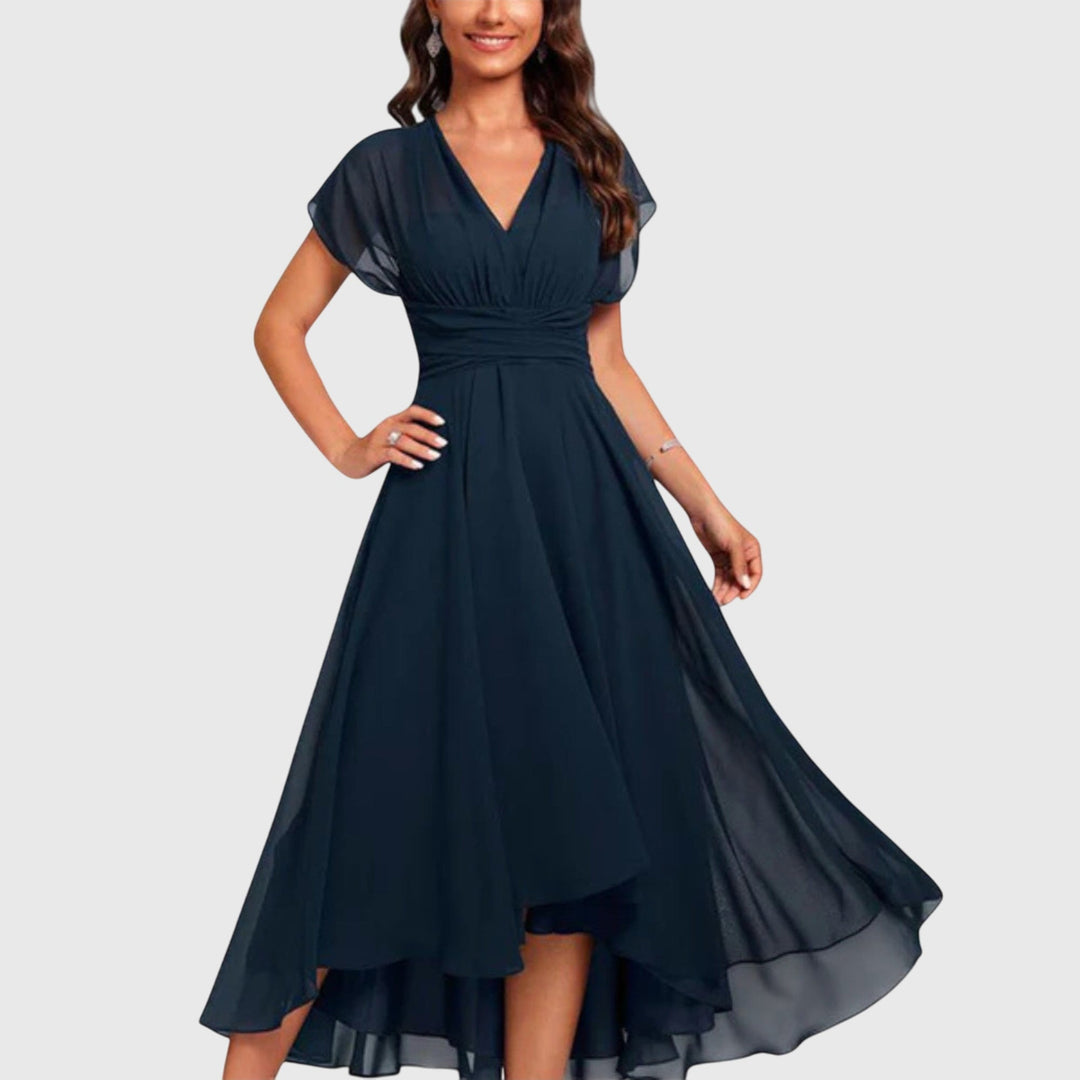 Women's V-Neck Mini A-Line Dress - Effortless Summer Style