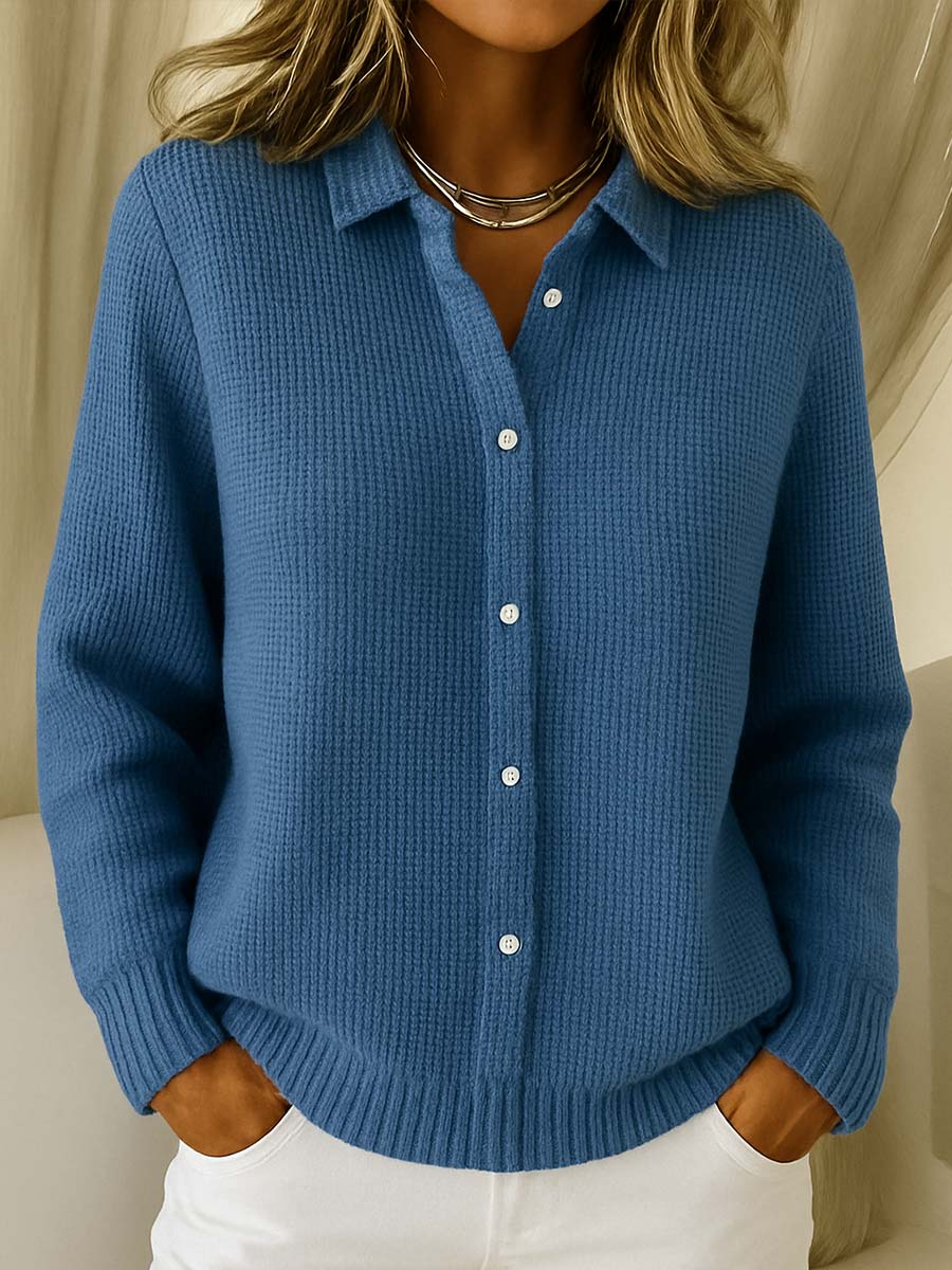 Women's Button-Up Sweater - Cozy Elegance Everyday