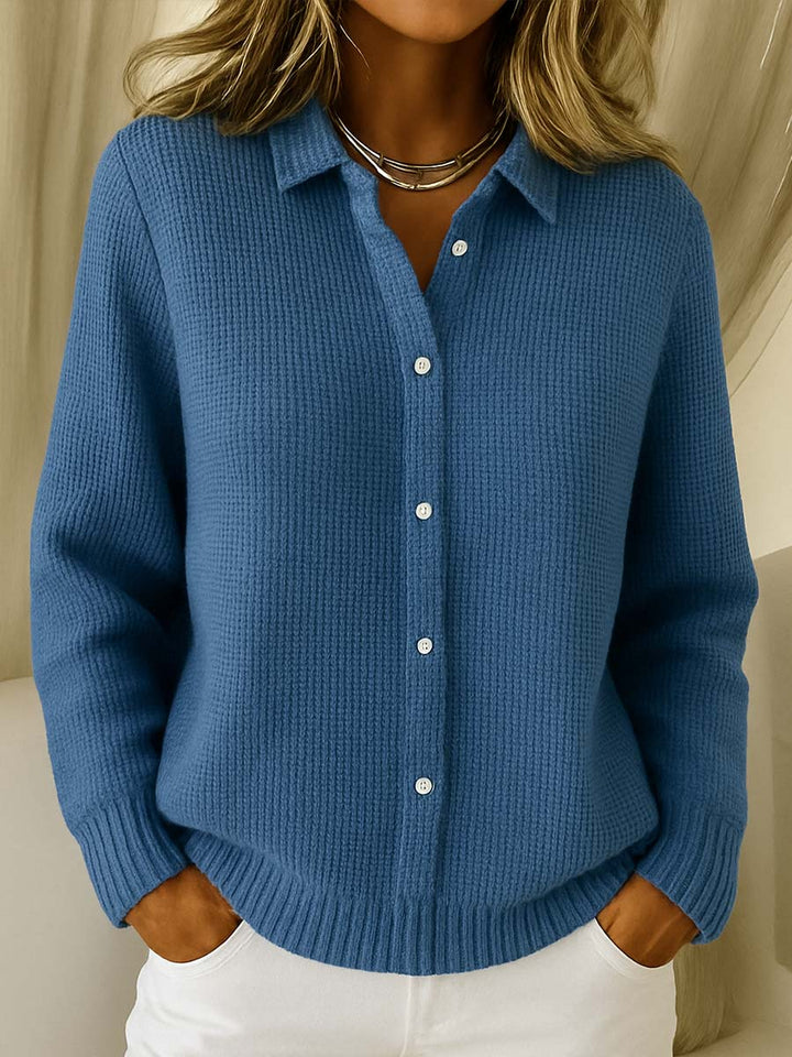 Women's Button-Up Sweater - Cozy Elegance Everyday