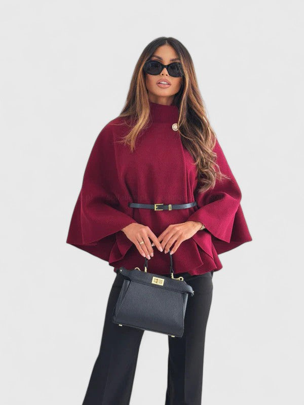 Women's Ava Structured Cape Jacket – Timeless Chic