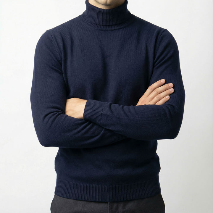Men's Merino Wool Turtleneck Jumper – Warm Winter Knit