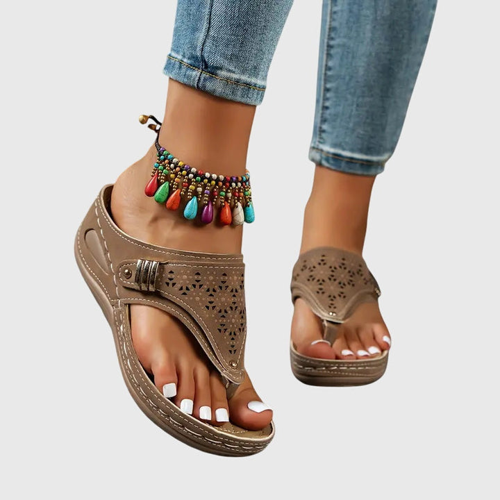Women's Orthopedic Sandals - Ergonomic Support & Wedge Sole
