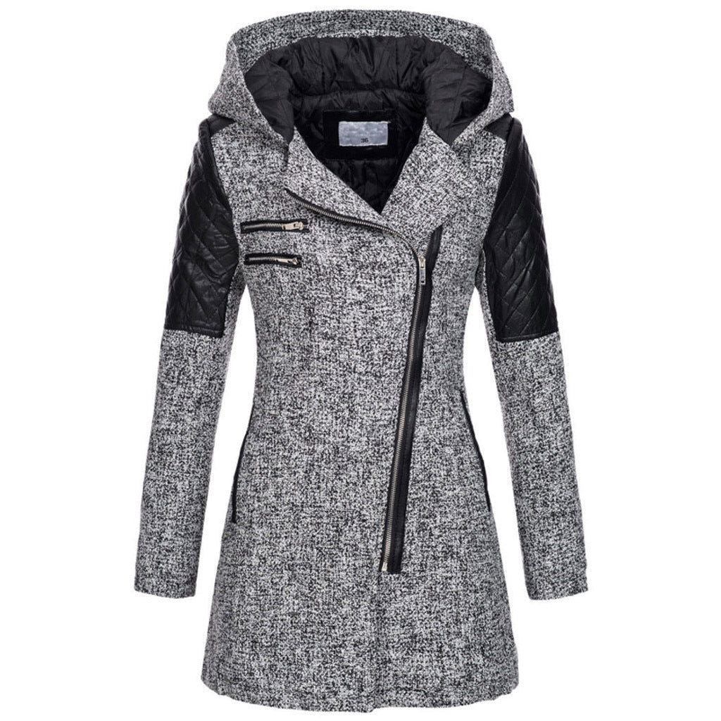 Women's Zoë Slant-Zip Winter Jacket - Warm & Lightweight