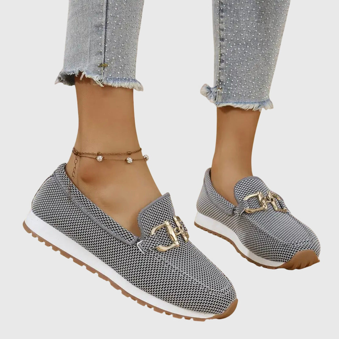 Women's Susana Orthopedic Loafers - Everyday Comfort with Gold