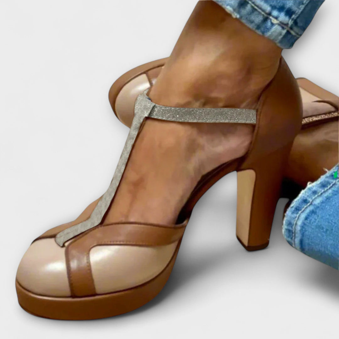 Women's Criselmara Platform T-Strap Heels - Everyday Elegance