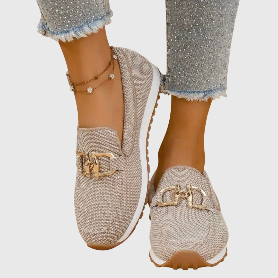 Women's Susana Orthopedic Loafers - Everyday Comfort with Gold