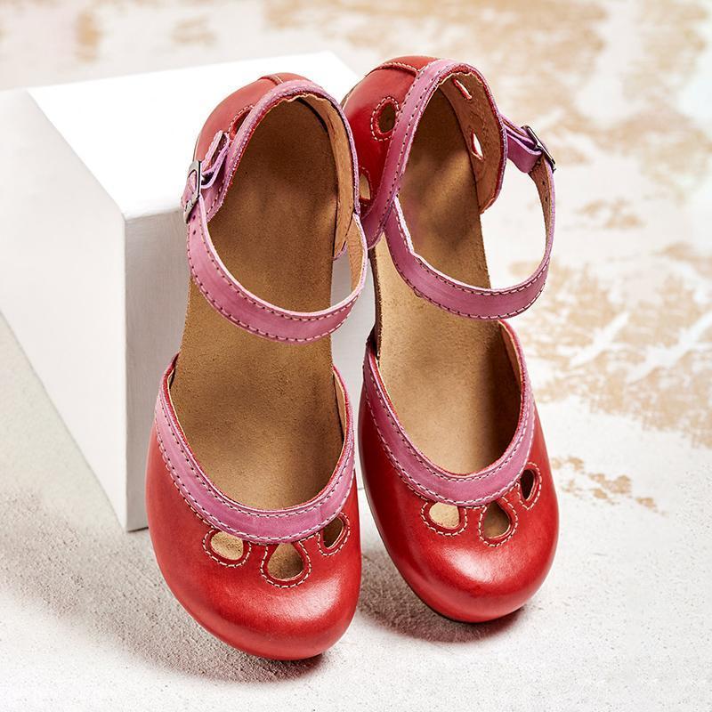 Women's Candice Mary Jane Sandals - Comfort Block Heel