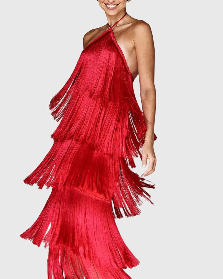 Women's Tassel Dress - Effortless Elegance for Special Occasions