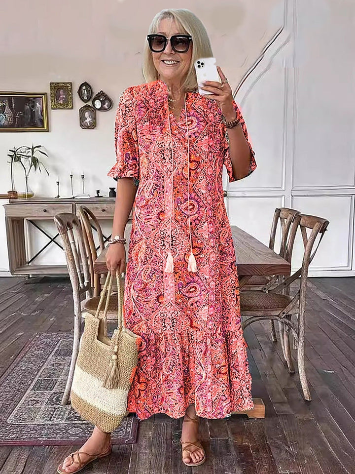 Women's Boho Grace Cotton Dress - Breezy Summer Style