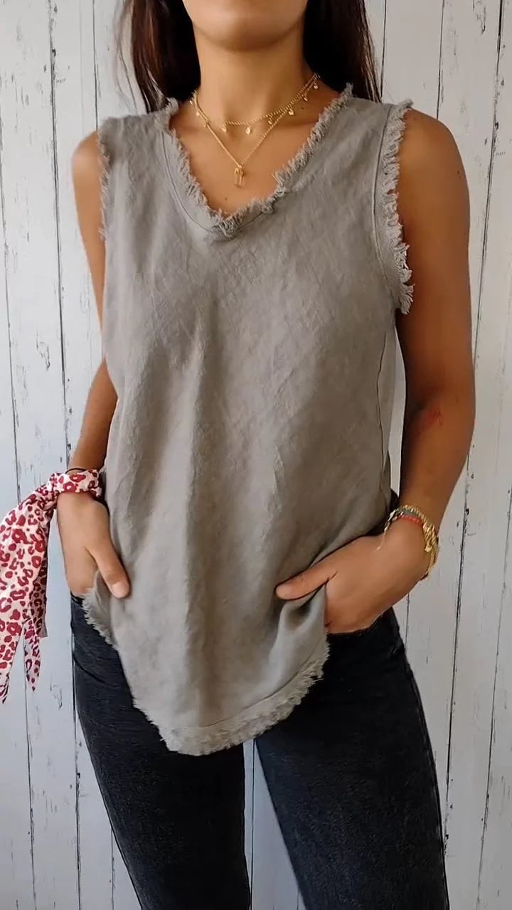 Women's Aeliana V-Neck Vest – Soft, Breathable Layering Piece