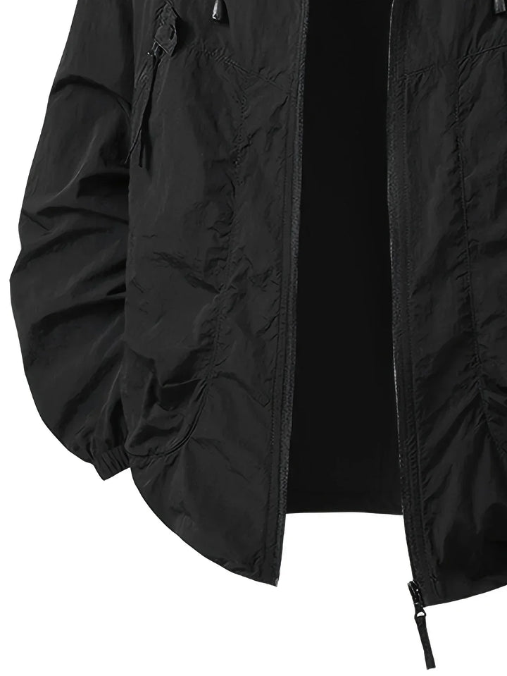 Women's Waterproof Windbreaker Jacket with Adjustable Hood