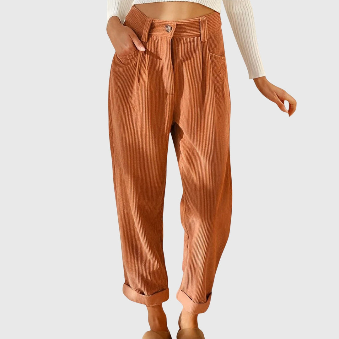 Women's Cord Modern Pants - Everyday Versatile Style
