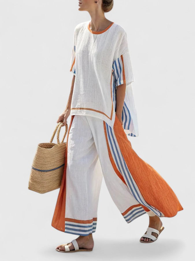 Women's Two-Piece Set - Comfortable, Wrinkle-Resistant & Chic